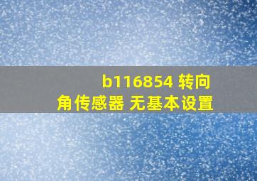 b116854 转向角传感器 无基本设置